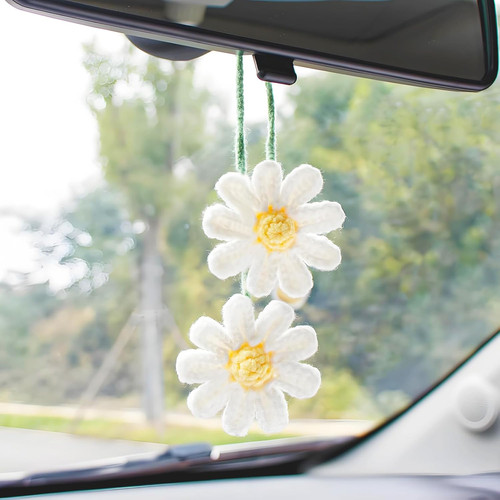 Cute daisy car - car, pendant