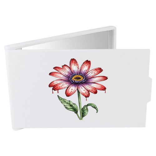 Painted style daisy compact - style,