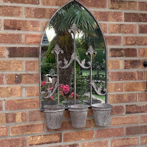 Wall mirror dark grey - wall,