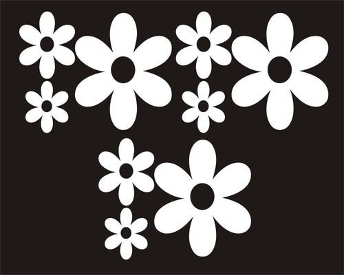 White daisy shaped - shaped, flower