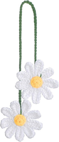 Crochet daisy car accessories - crochet,