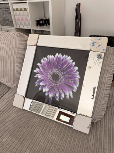 Painting purple gerbera - painting,
